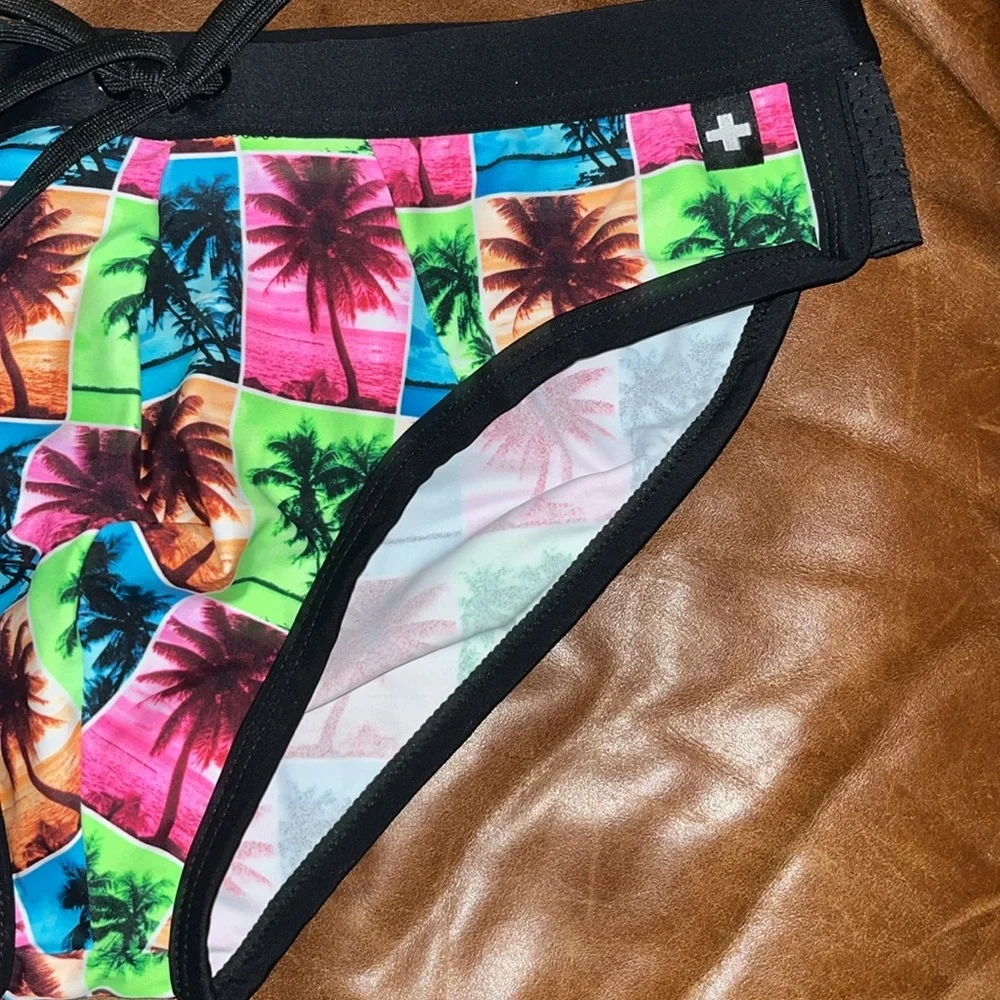 🌴 Andrew Christian island palms bikini swim brief